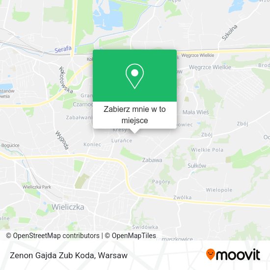 Mapa Zenon Gajda Zub Koda