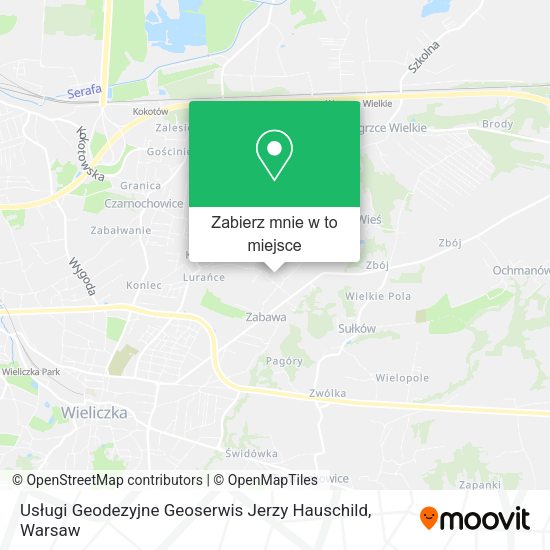 Mapa Usługi Geodezyjne Geoserwis Jerzy Hauschild