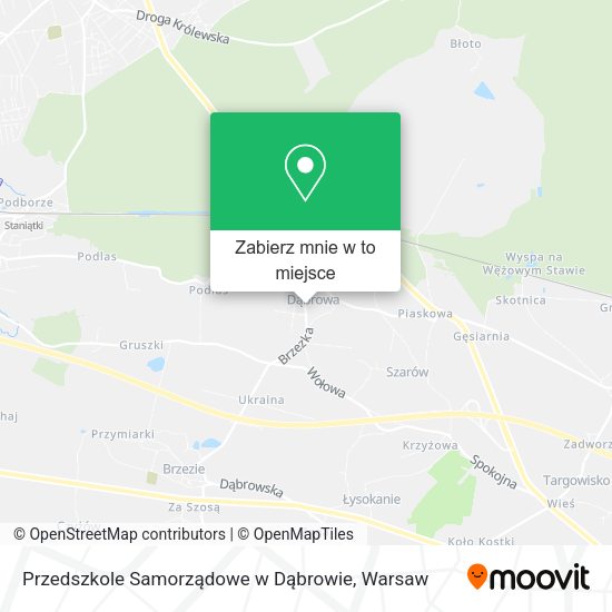 Mapa Przedszkole Samorządowe w Dąbrowie