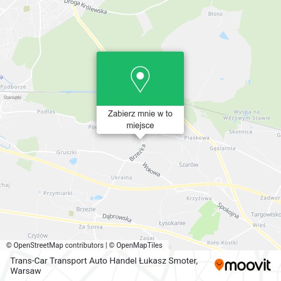 Mapa Trans-Car Transport Auto Handel Łukasz Smoter