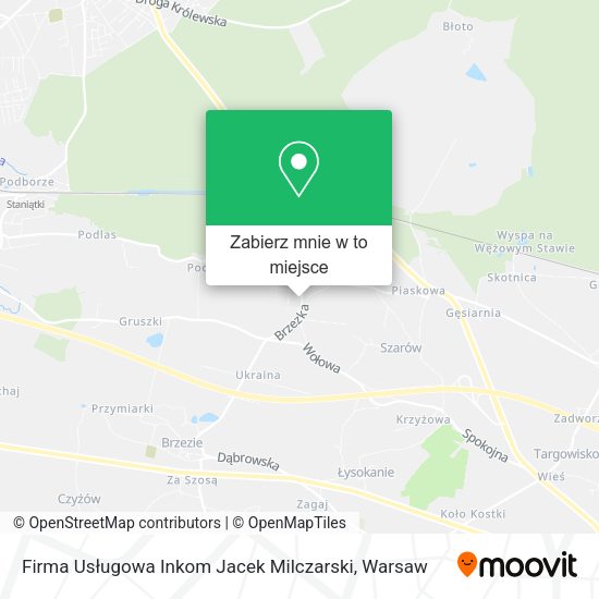 Mapa Firma Usługowa Inkom Jacek Milczarski