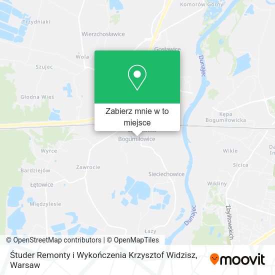 Mapa Śtuder Remonty i Wykończenia Krzysztof Widzisz