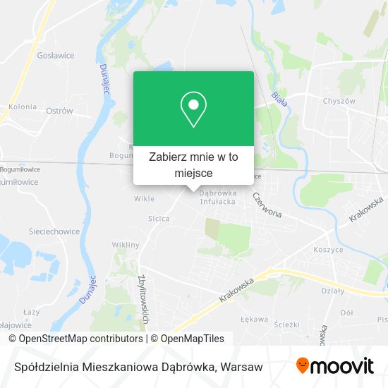 Mapa Spółdzielnia Mieszkaniowa Dąbrówka