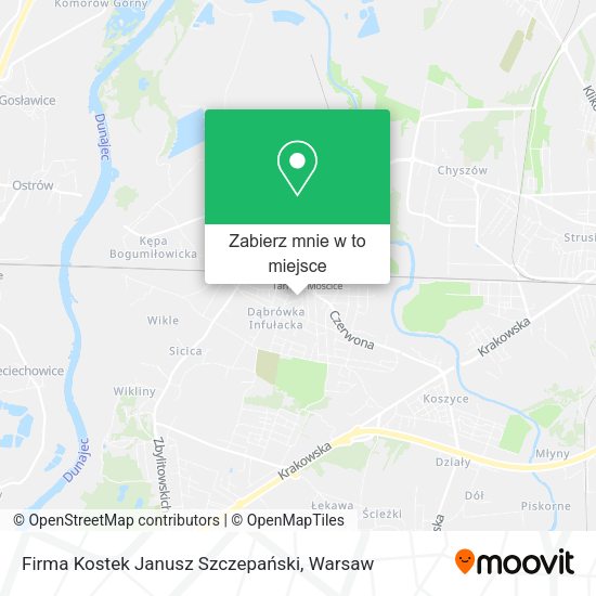 Mapa Firma Kostek Janusz Szczepański