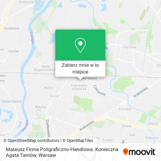 Mapa Mateusz Firma Poligraficzno-Handlowa. Konieczna Agata Tarnów