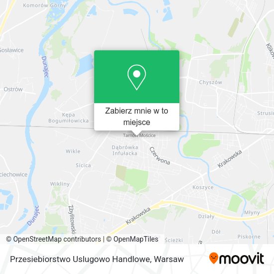 Mapa Przesiebiorstwo Uslugowo Handlowe