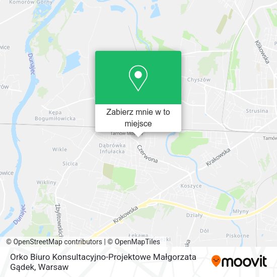 Mapa Orko Biuro Konsultacyjno-Projektowe Małgorzata Gądek