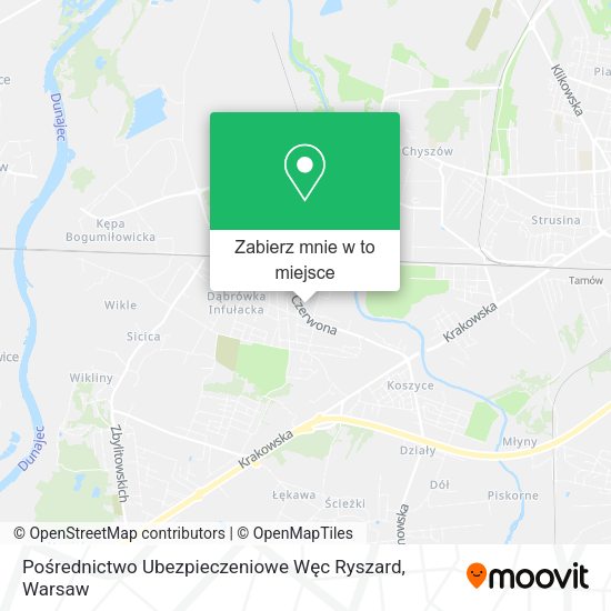 Mapa Pośrednictwo Ubezpieczeniowe Węc Ryszard