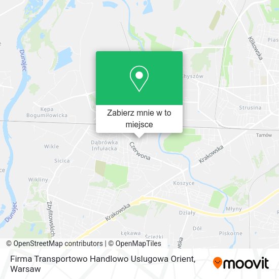Mapa Firma Transportowo Handlowo Uslugowa Orient