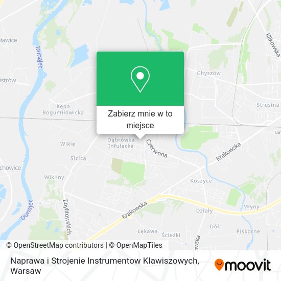 Mapa Naprawa i Strojenie Instrumentow Klawiszowych