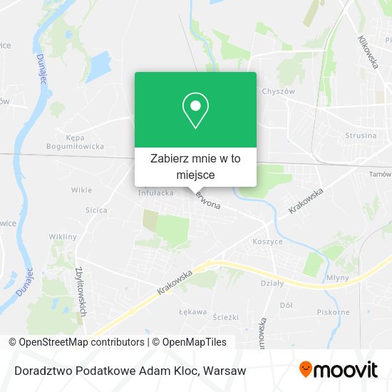 Mapa Doradztwo Podatkowe Adam Kloc