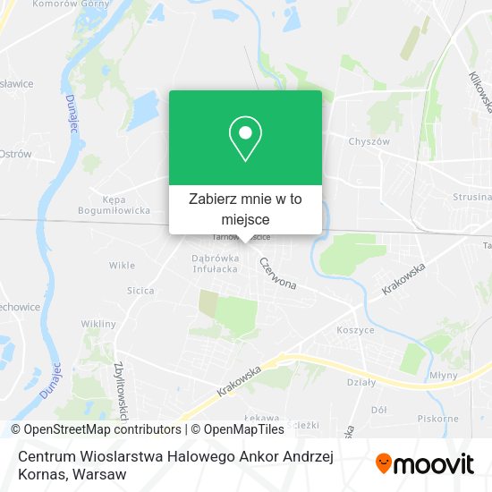 Mapa Centrum Wioslarstwa Halowego Ankor Andrzej Kornas