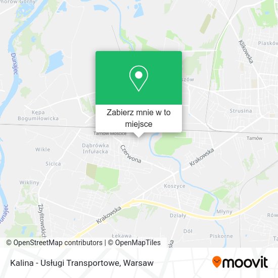 Mapa Kalina - Usługi Transportowe