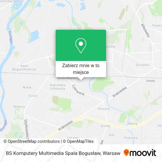 Mapa BS Komputery Multimedia Spala Bogusław