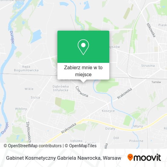 Mapa Gabinet Kosmetyczny Gabriela Nawrocka