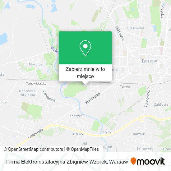 Mapa Firma Elektroinstalacyjna Zbigniew Wzorek