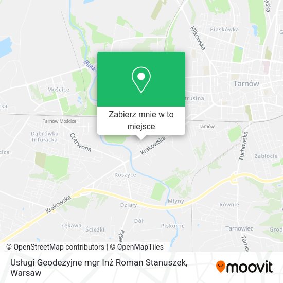 Mapa Usługi Geodezyjne mgr Inż Roman Stanuszek