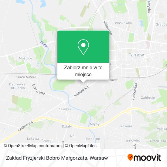 Mapa Zakład Fryzjerski Bobro Małgorzata