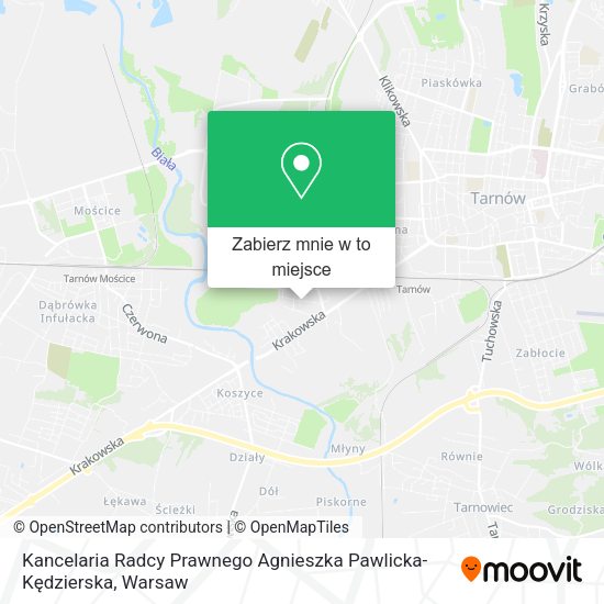 Mapa Kancelaria Radcy Prawnego Agnieszka Pawlicka-Kędzierska