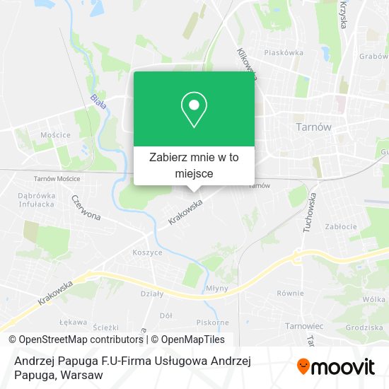 Mapa Andrzej Papuga F.U-Firma Usługowa Andrzej Papuga