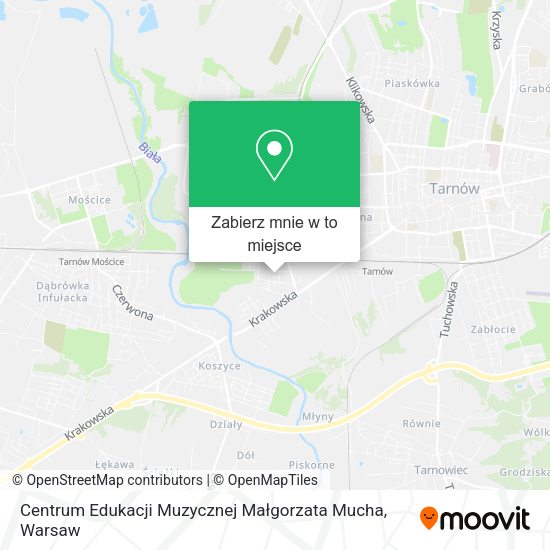 Mapa Centrum Edukacji Muzycznej Małgorzata Mucha