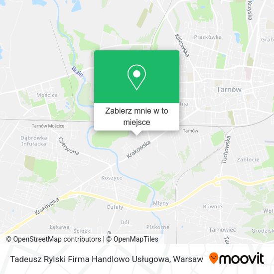 Mapa Tadeusz Rylski Firma Handlowo Usługowa