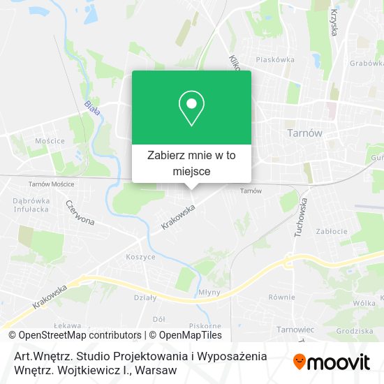 Mapa Art.Wnętrz. Studio Projektowania i Wyposażenia Wnętrz. Wojtkiewicz I.