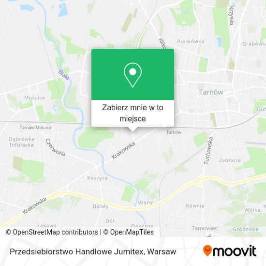 Mapa Przedsiebiorstwo Handlowe Jumitex