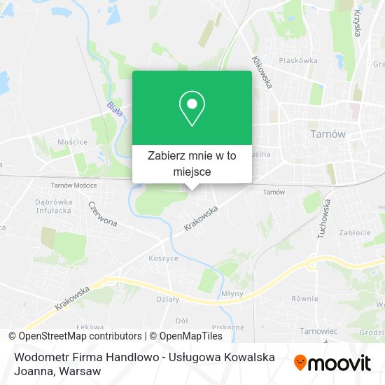 Mapa Wodometr Firma Handlowo - Usługowa Kowalska Joanna