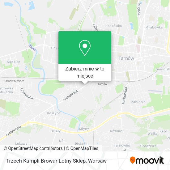 Mapa Trzech Kumpli Browar Lotny Sklep