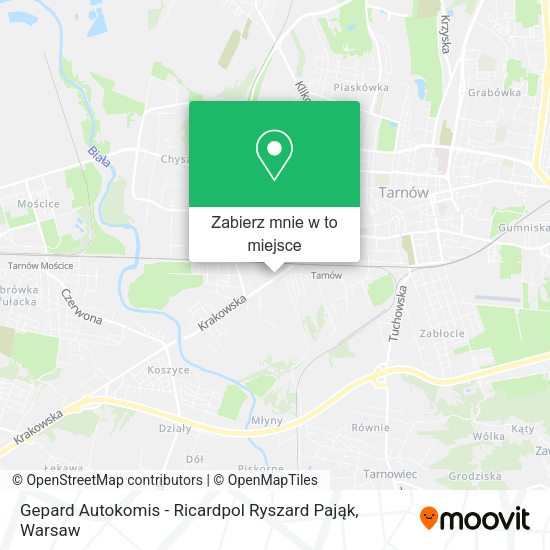 Mapa Gepard Autokomis - Ricardpol Ryszard Pająk