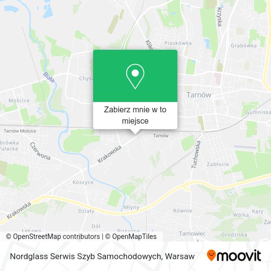 Mapa Nordglass Serwis Szyb Samochodowych