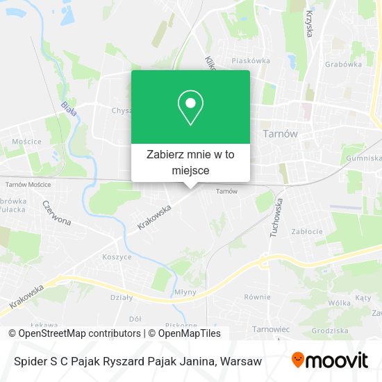 Mapa Spider S C Pajak Ryszard Pajak Janina