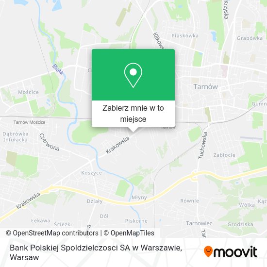 Mapa Bank Polskiej Spoldzielczosci SA w Warszawie