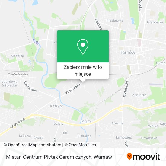 Mapa Mistar. Centrum Płytek Ceramicznych