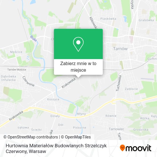 Mapa Hurtownia Materiałów Budowlanych Strzelczyk Czerwony