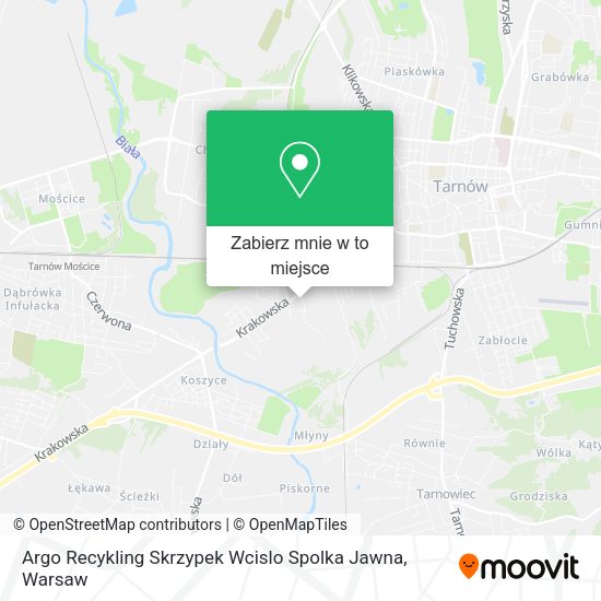 Mapa Argo Recykling Skrzypek Wcislo Spolka Jawna