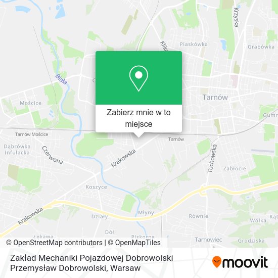 Mapa Zakład Mechaniki Pojazdowej Dobrowolski Przemysław Dobrowolski