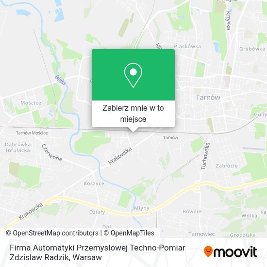 Mapa Firma Automatyki Przemyslowej Techno-Pomiar Zdzislaw Radzik