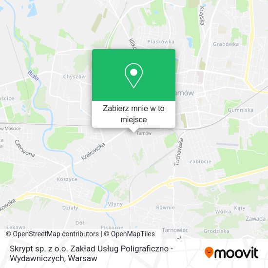 Mapa Skrypt sp. z o.o. Zakład Usług Poligraficzno - Wydawniczych