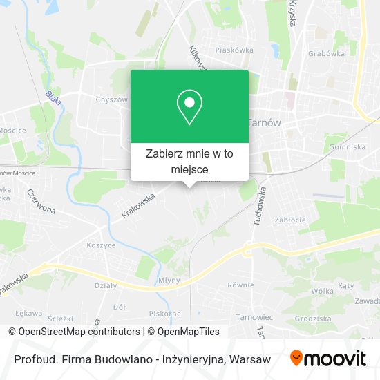 Mapa Profbud. Firma Budowlano - Inżynieryjna