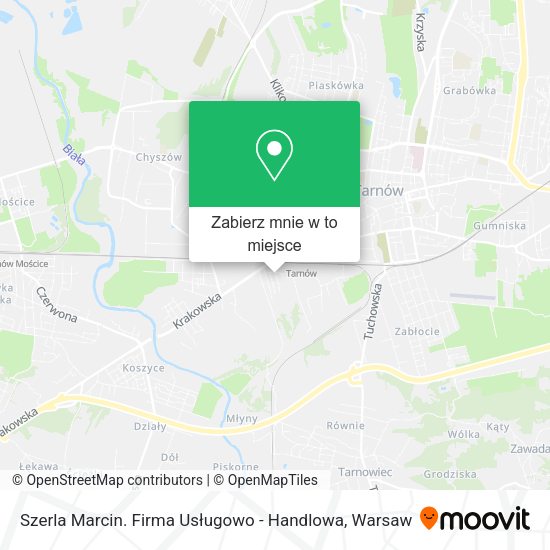 Mapa Szerla Marcin. Firma Usługowo - Handlowa