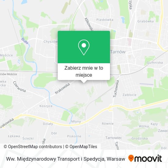 Mapa Ww. Międzynarodowy Transport i Spedycja