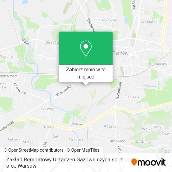 Mapa Zakład Remontowy Urządzeń Gazowniczych sp. z o.o.