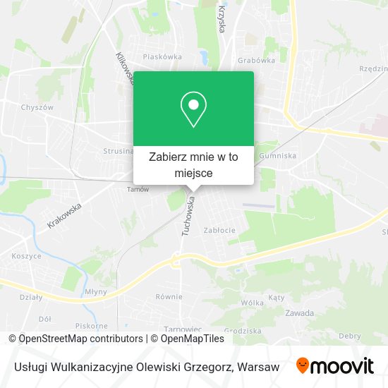 Mapa Usługi Wulkanizacyjne Olewiski Grzegorz