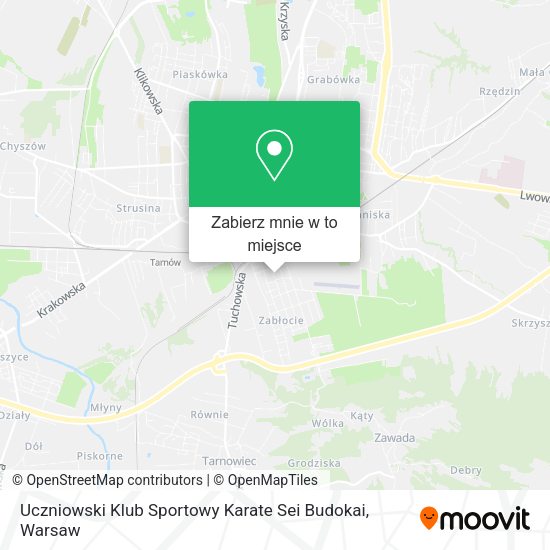 Mapa Uczniowski Klub Sportowy Karate Sei Budokai