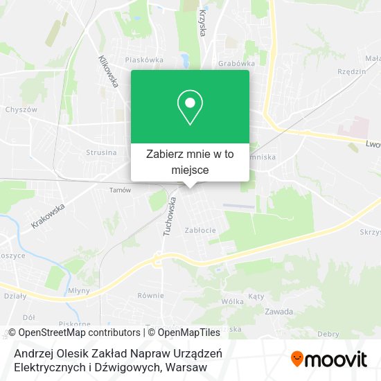 Mapa Andrzej Olesik Zakład Napraw Urządzeń Elektrycznych i Dźwigowych