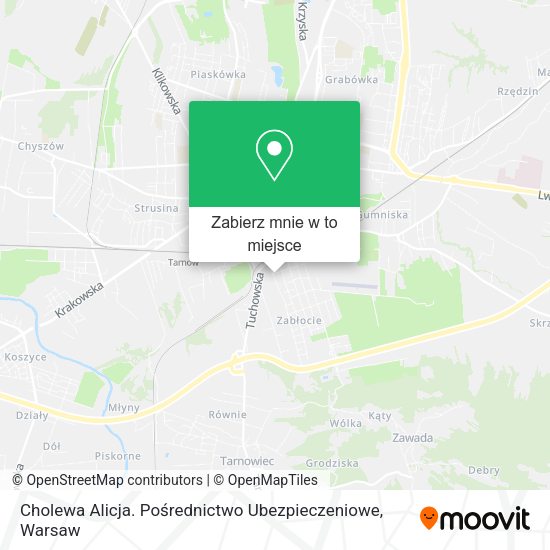 Mapa Cholewa Alicja. Pośrednictwo Ubezpieczeniowe