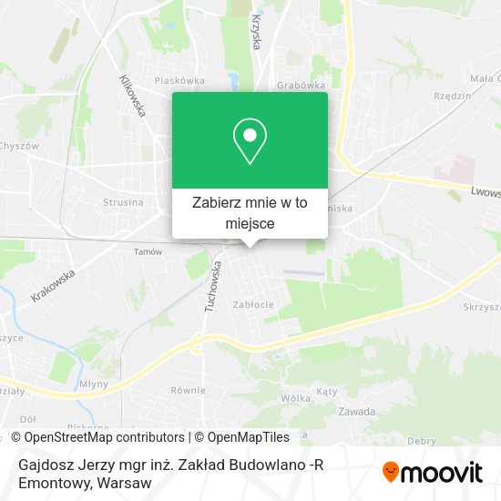 Mapa Gajdosz Jerzy mgr inż. Zakład Budowlano -R Emontowy