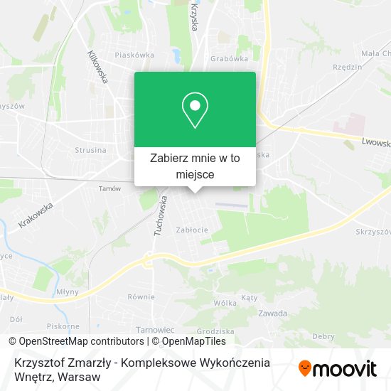 Mapa Krzysztof Zmarzły - Kompleksowe Wykończenia Wnętrz